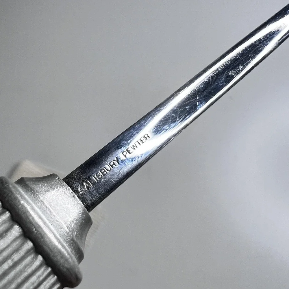 Salisbury Pewter Letter Opener Paper Knife Silver Tone Office Desk Decor USA